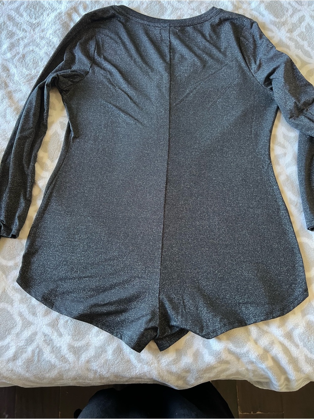 Colsie Black Metallic-Thread Top - Picture 2 of 10